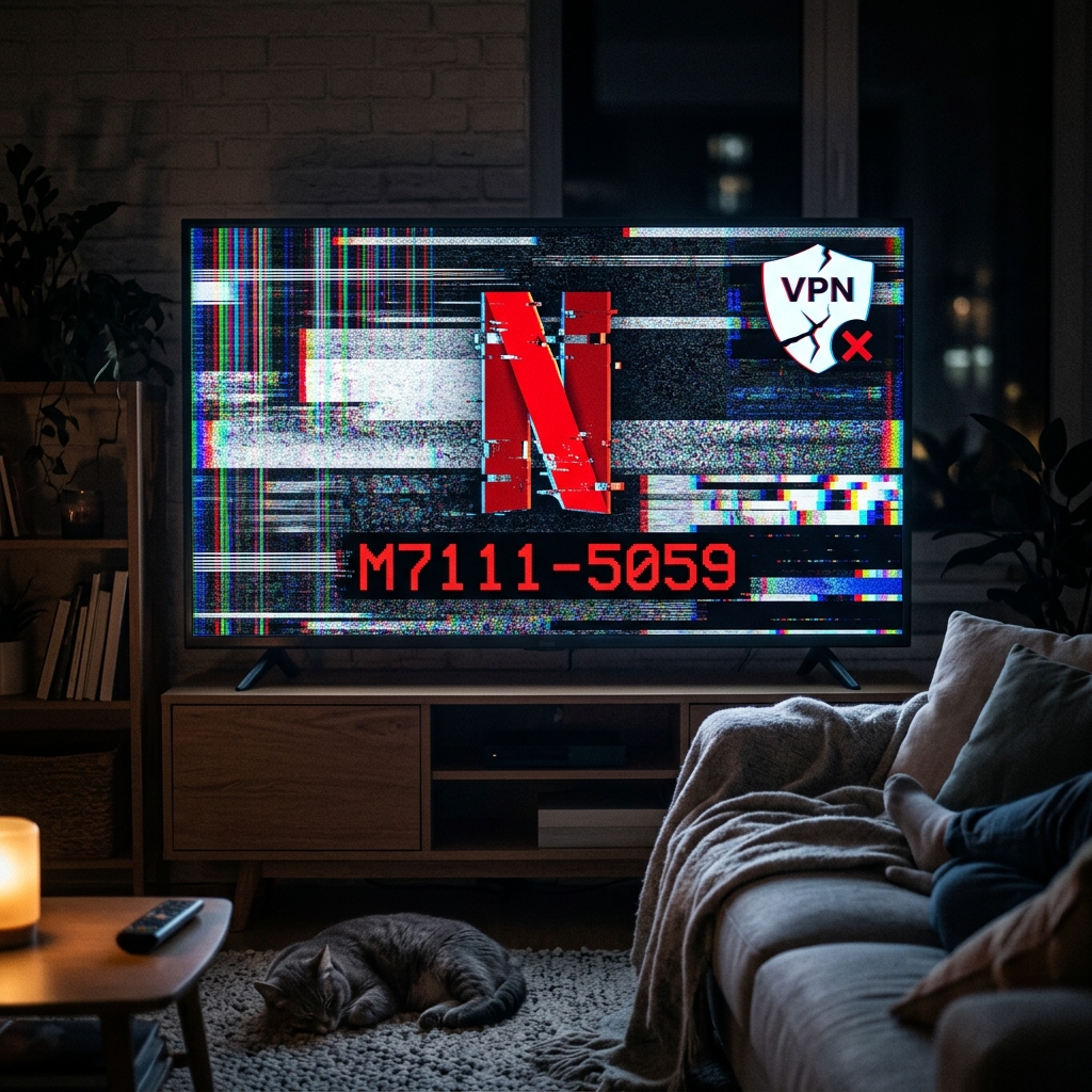 Netflix 提示 M7111-5059 怎么破?2026年7月彻底绕过奈飞代理检测